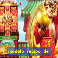 modelo recibo de pagamento word