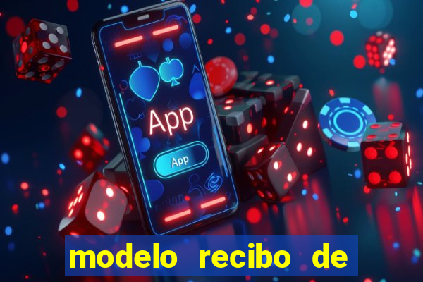 modelo recibo de pagamento word