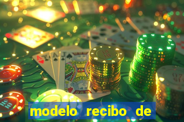 modelo recibo de pagamento word