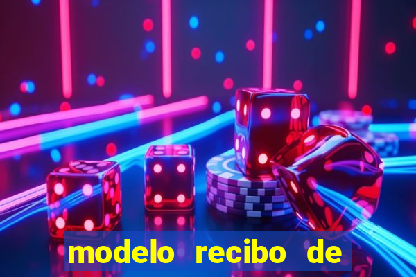 modelo recibo de pagamento word