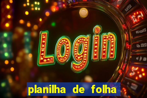 planilha de folha de pagamento