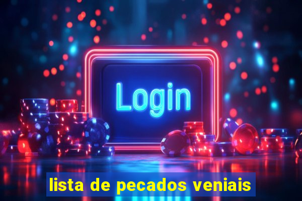 lista de pecados veniais