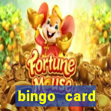 bingo card generator with pictures