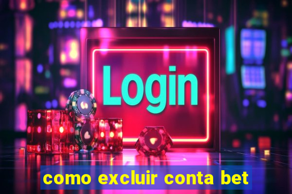 como excluir conta bet