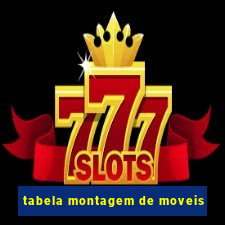 tabela montagem de moveis
