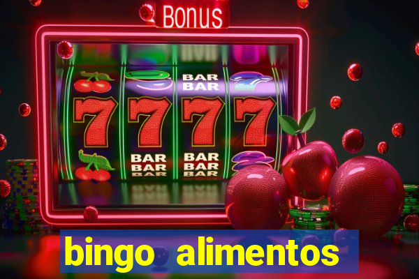bingo alimentos para imprimir