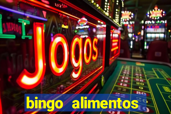bingo alimentos para imprimir