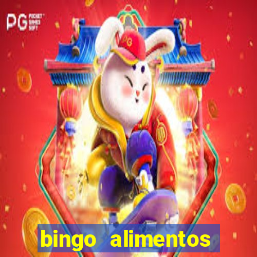 bingo alimentos para imprimir