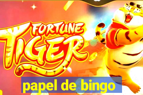 papel de bingo