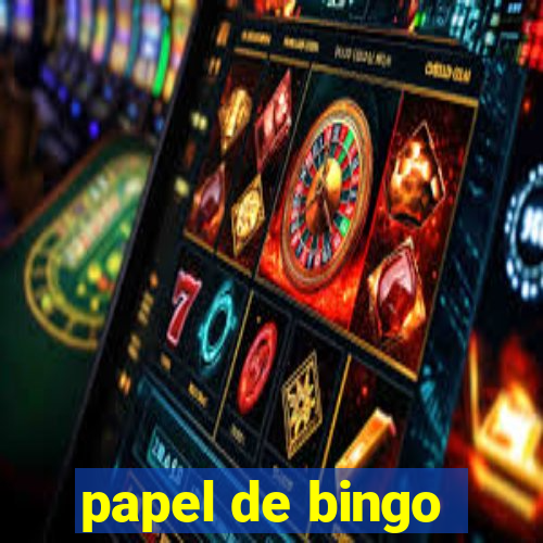 papel de bingo