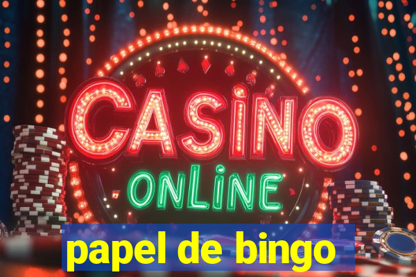 papel de bingo