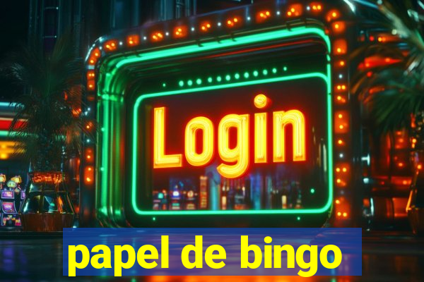 papel de bingo