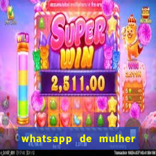 whatsapp de mulher de programa