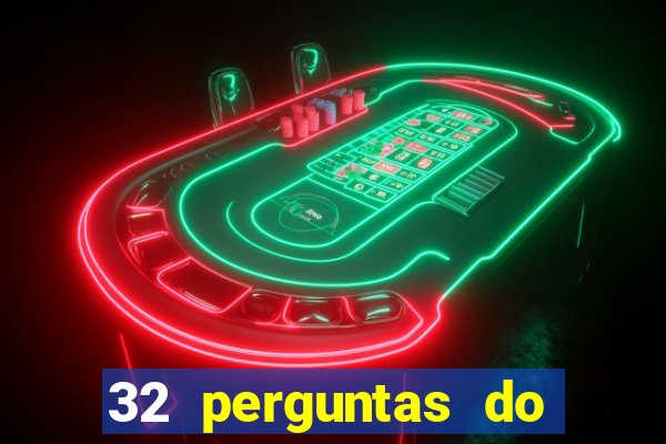 32 perguntas do livro do destino