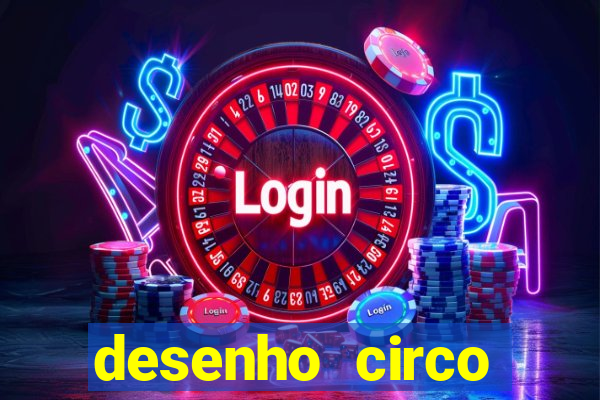 desenho circo digital para colorir