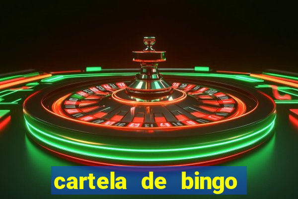 cartela de bingo cha de panela