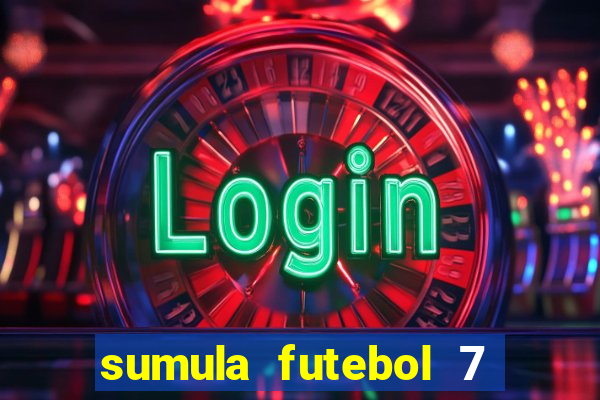 sumula futebol 7 society excel