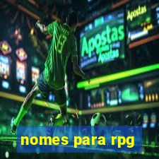 nomes para rpg