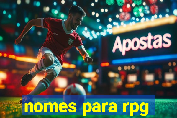 nomes para rpg