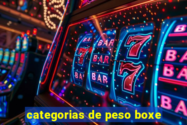 categorias de peso boxe
