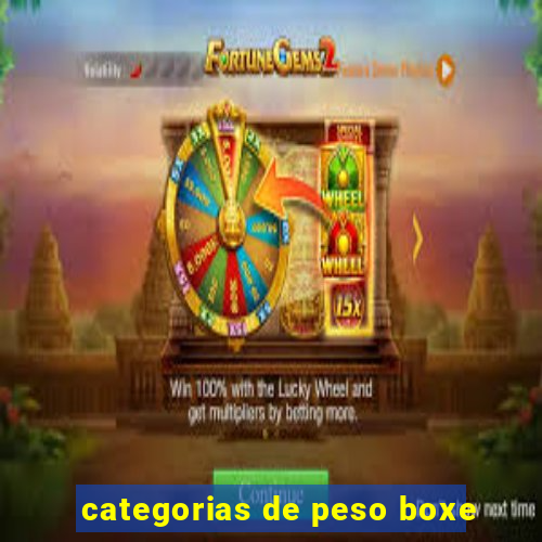 categorias de peso boxe