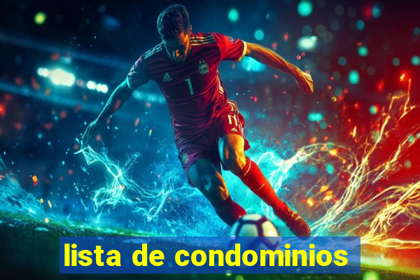 lista de condominios