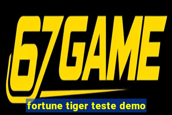 fortune tiger teste demo