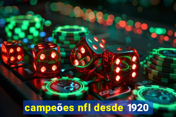 campeões nfl desde 1920
