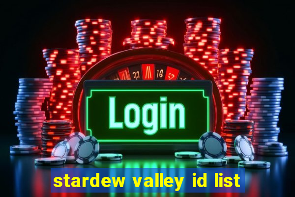 stardew valley id list