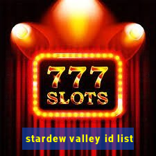 stardew valley id list