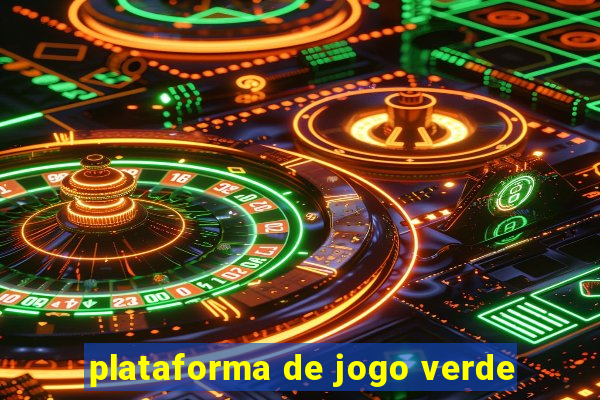 plataforma de jogo verde