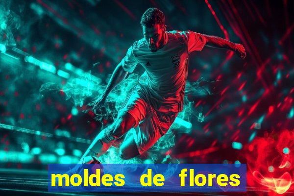 moldes de flores gigantes para imprimir