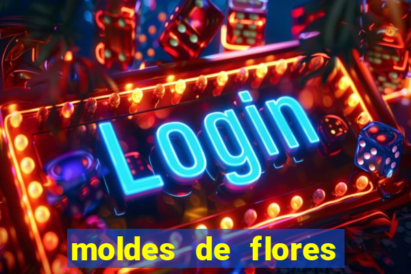 moldes de flores gigantes para imprimir