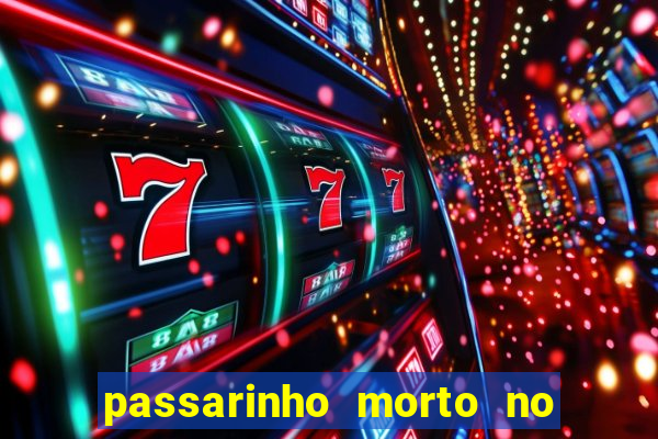 passarinho morto no quintal significado espiritual