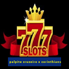 palpite cruzeiro x corinthians