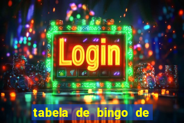 tabela de bingo de 1 a 100