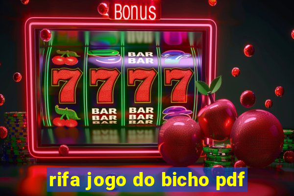 rifa jogo do bicho pdf