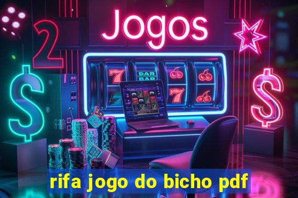 rifa jogo do bicho pdf