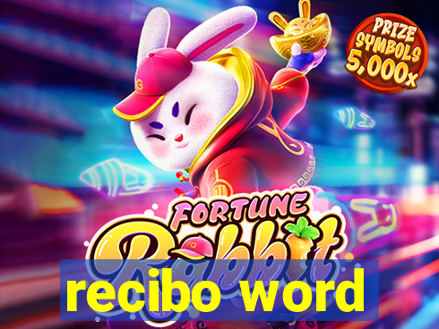 recibo word
