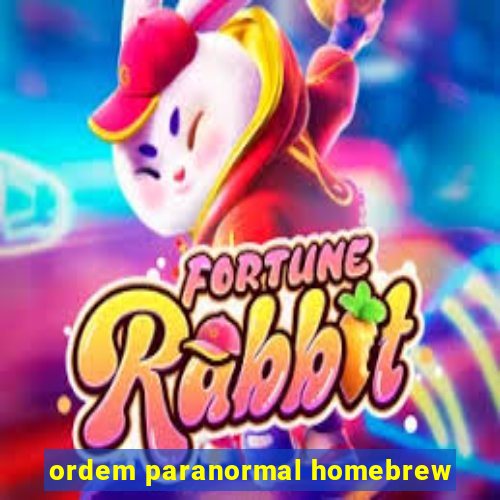 ordem paranormal homebrew