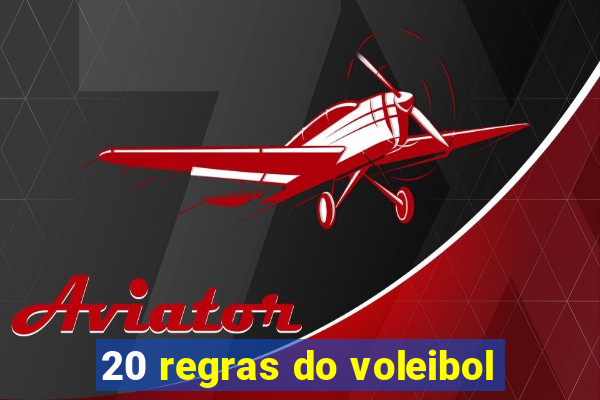 20 regras do voleibol
