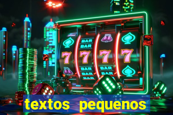 textos pequenos para alfabetizar