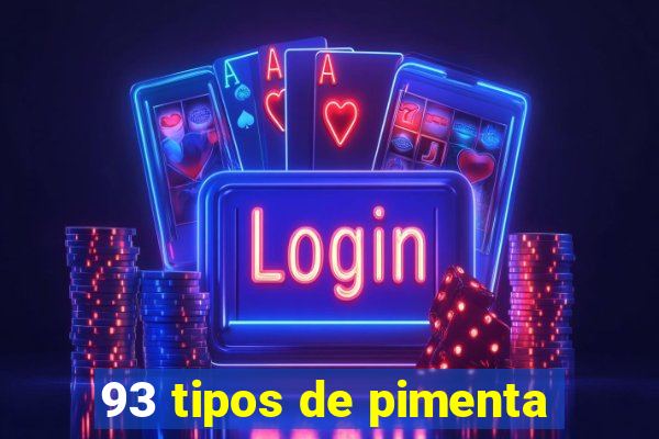 93 tipos de pimenta