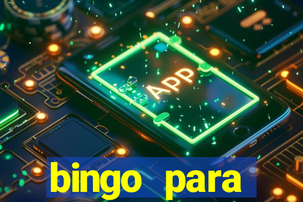 bingo para despedida de solteira para imprimir