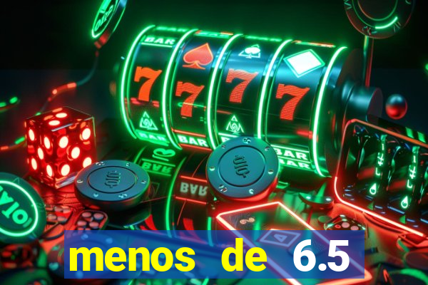 menos de 6.5 escanteios o que significa