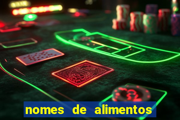 nomes de alimentos em tupi-guarani