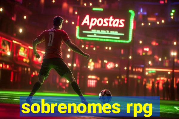 sobrenomes rpg