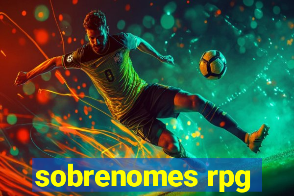 sobrenomes rpg