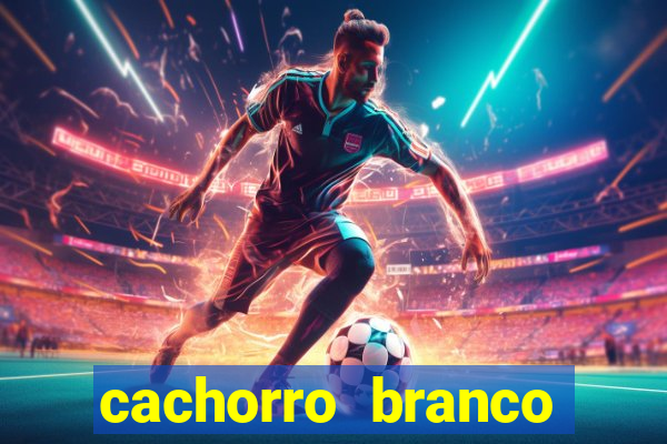 cachorro branco desenho animado