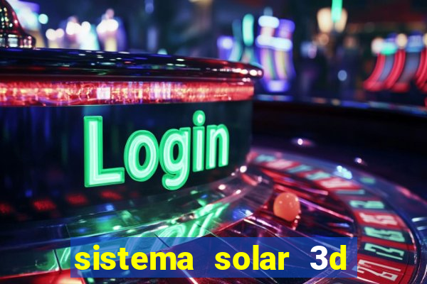 sistema solar 3d em movimento